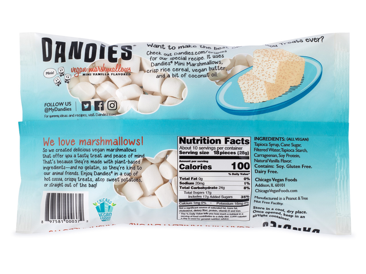 Dandies Vegan Marshmallows Vanilla Minis (12x10 OZ) - Image 3