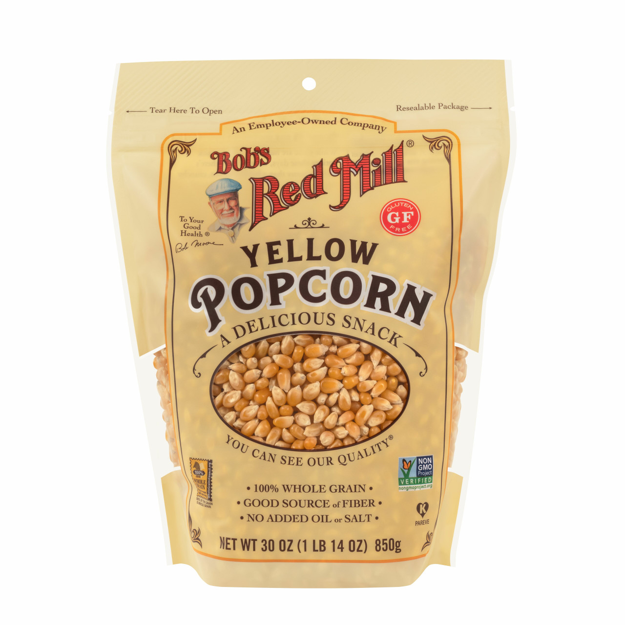 BOBS YELLOW POPCORN ( 4 X 30 OZ )