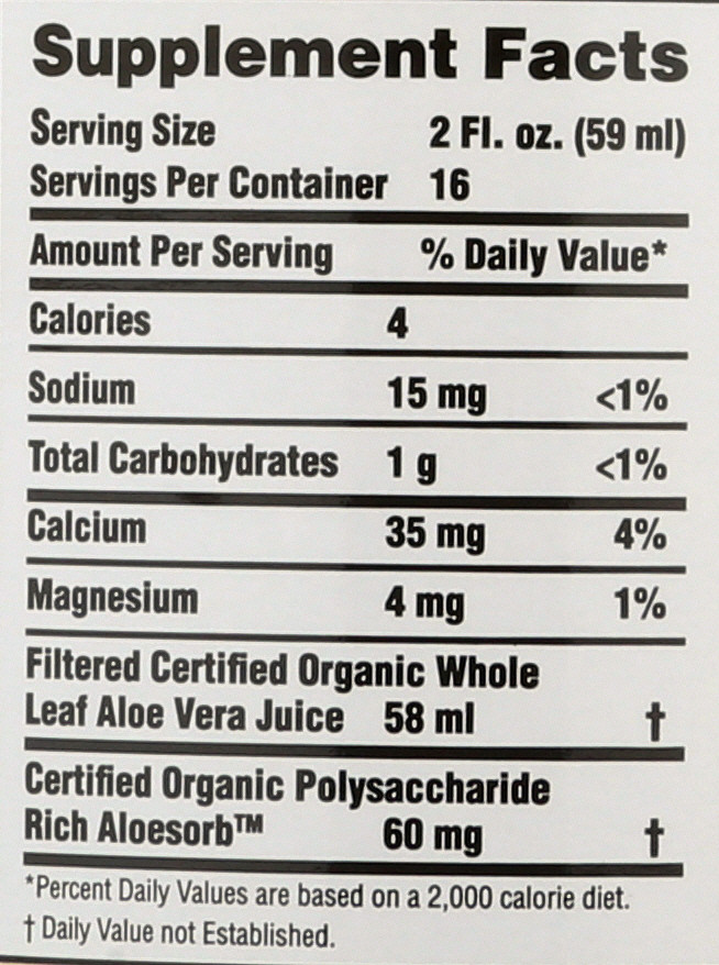Lily Of The Desert Whole Leaf Aloe Vera Juice No Presv (1x32 Oz) - Image 2