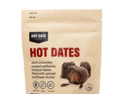 Chocolate Covered California Medjool Date: filled with spiced sunflower butter