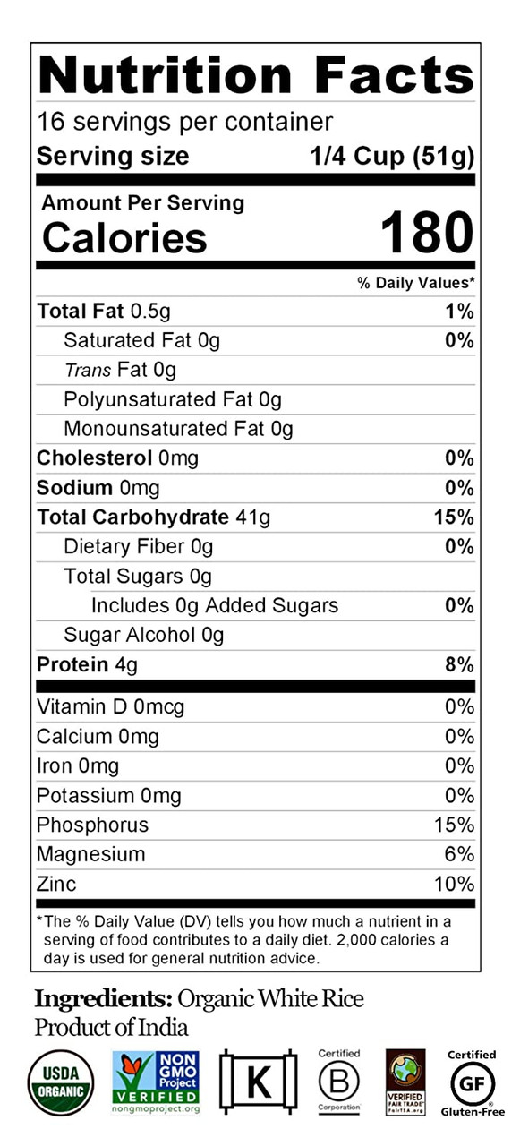 OG2 LOTUS WHITE BASMATI ( 6 X 30 OZ ) - Image 3