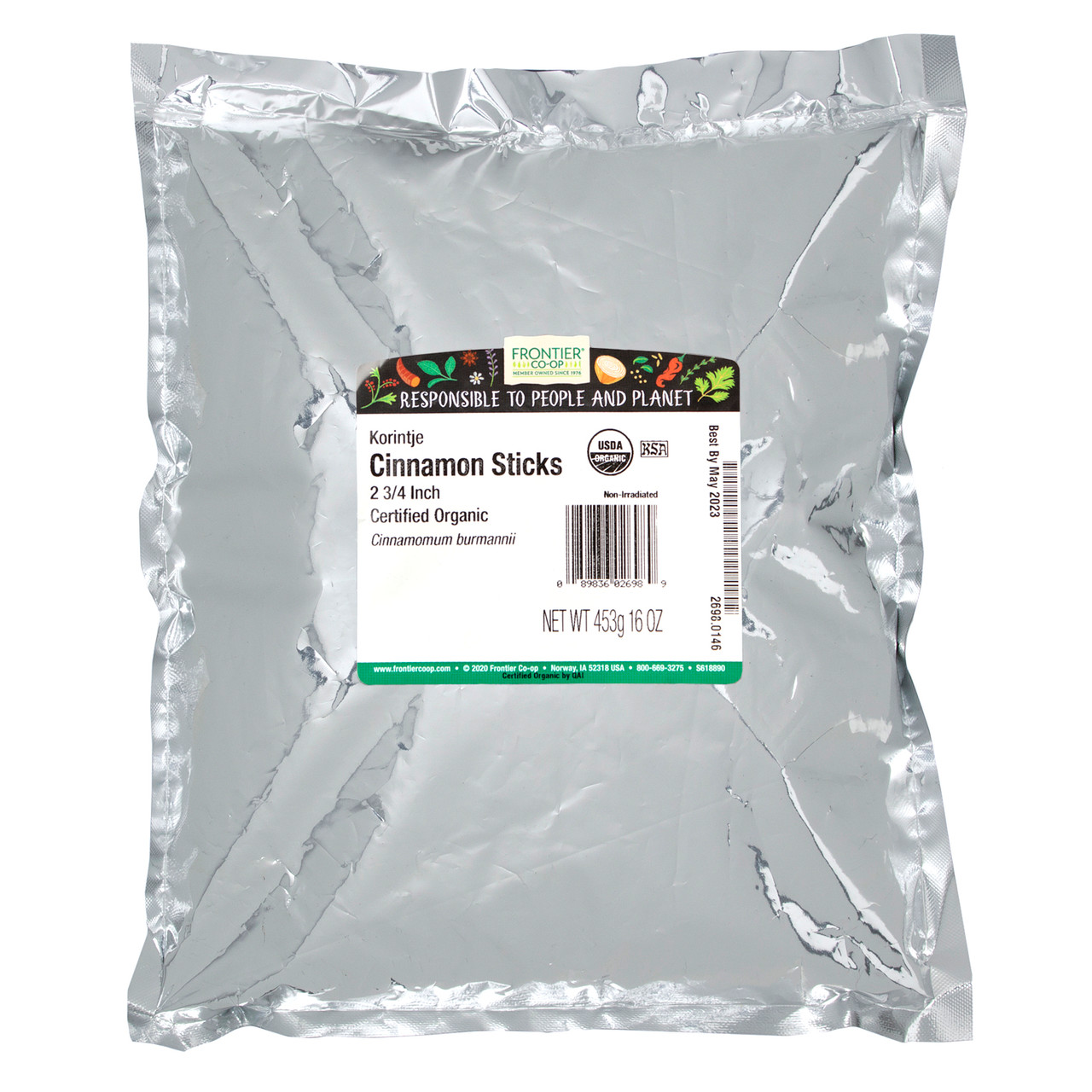 Frontier Herb 2.75 Cut Organic Cinnamon Sticks (1x1lb) - Image 2