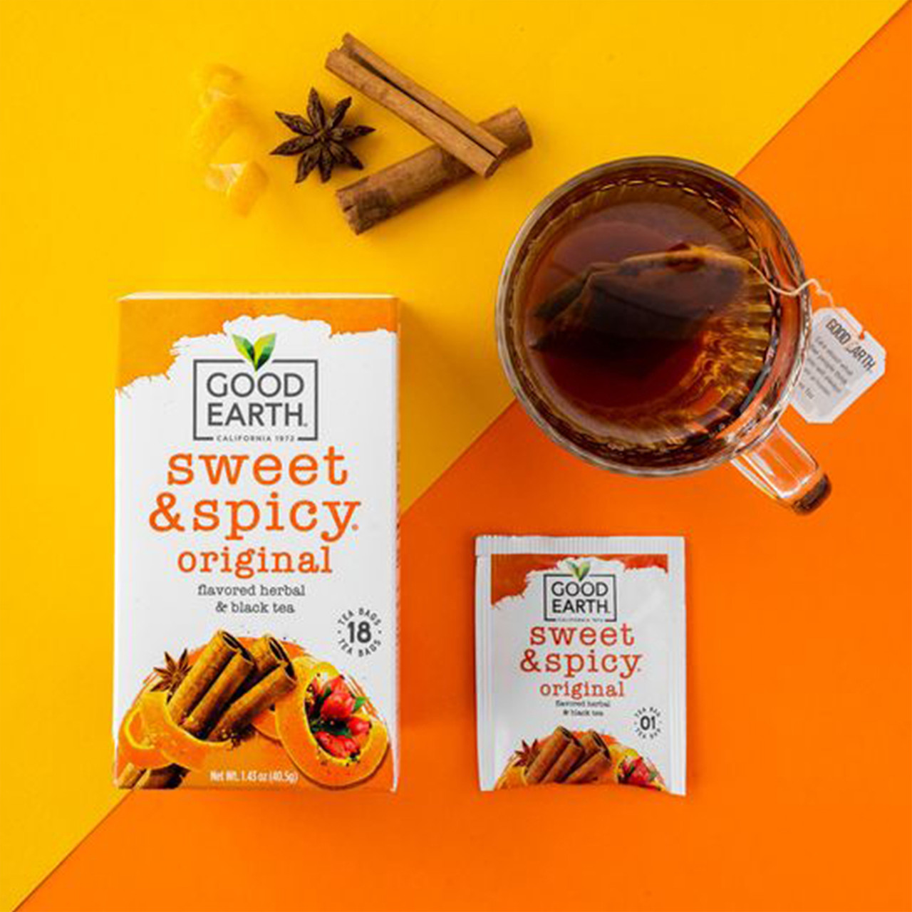 Good Earth Herbal Tea Sweet & Spicy (6x18 BAG ) - Image 6