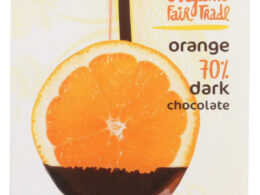 Theo Chocolate Dark Chocolate Bar With Orange (12x3Oz)