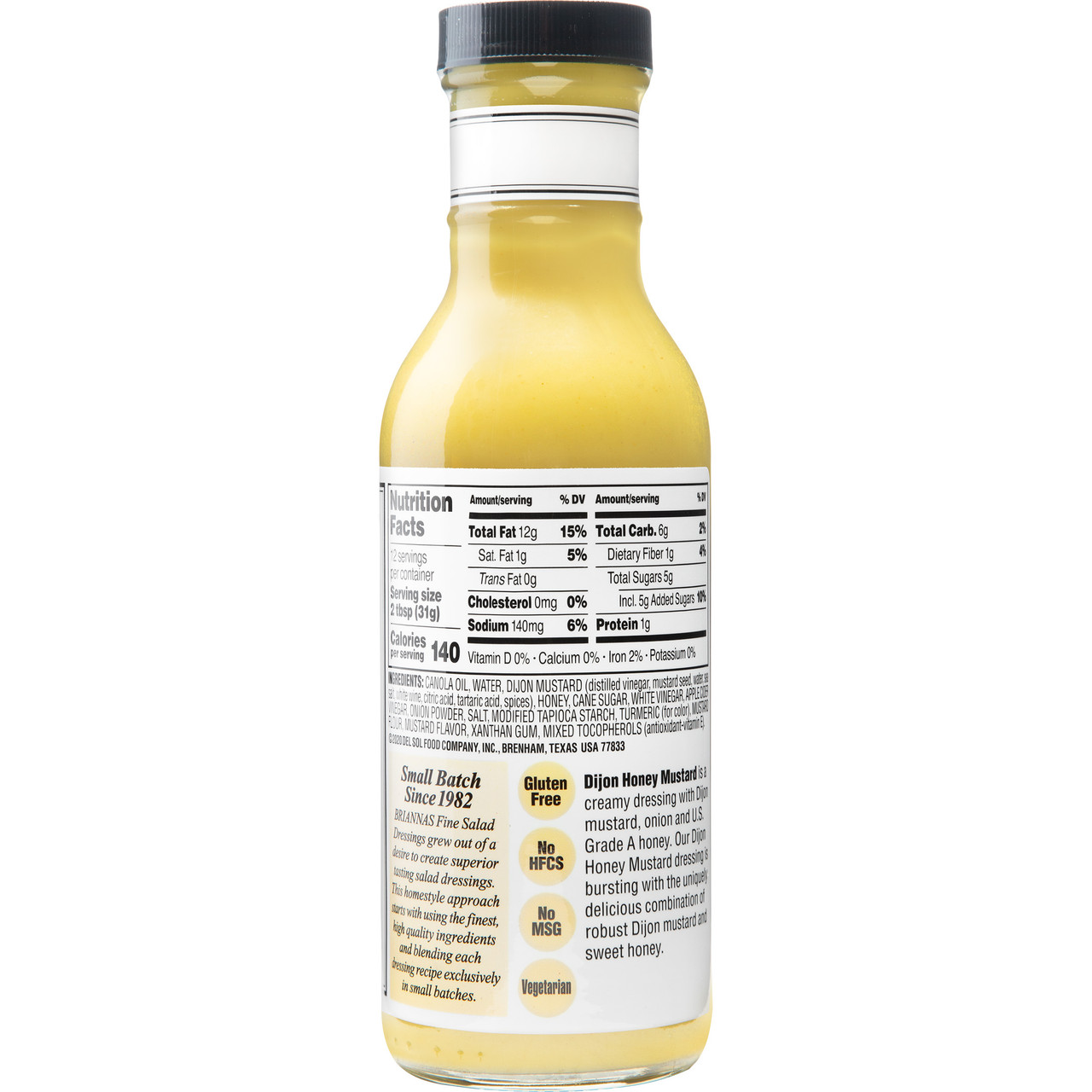 Brianna's Home Style Salad DressingHoney Mustard Dijon (6x12Oz) - Image 2