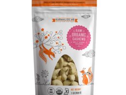 100% Raw Organic Cashews, Whole - 1lb