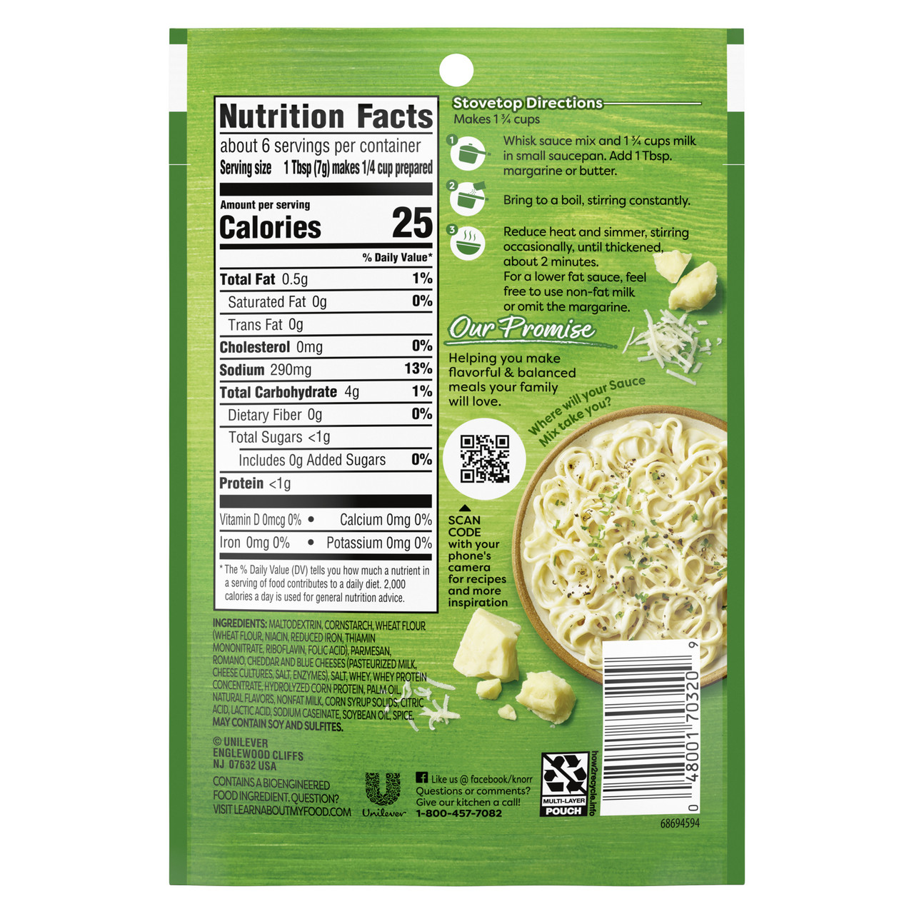 Knorr Pasta Sauce Alfredo (12x1.6OZ ) - Image 8