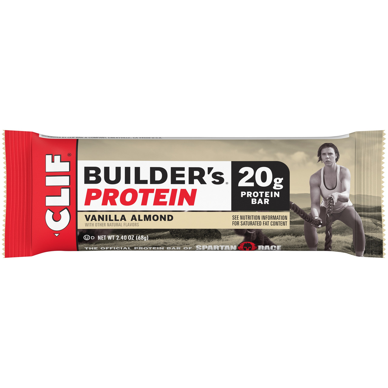 Clif Bar Vanilla Almond Builder Bar (12x2.4 Oz) - Image 2