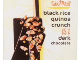 Theo Black Rice Quinoa Crunch 85% Dark Chocolate (12x3 OZ)