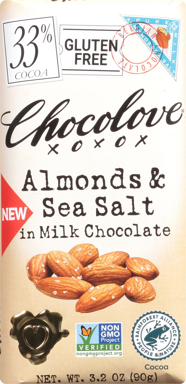 CH LOVE BAR MLK CHOC ALM ( 12 X 3.2 OZ ) - Image 2