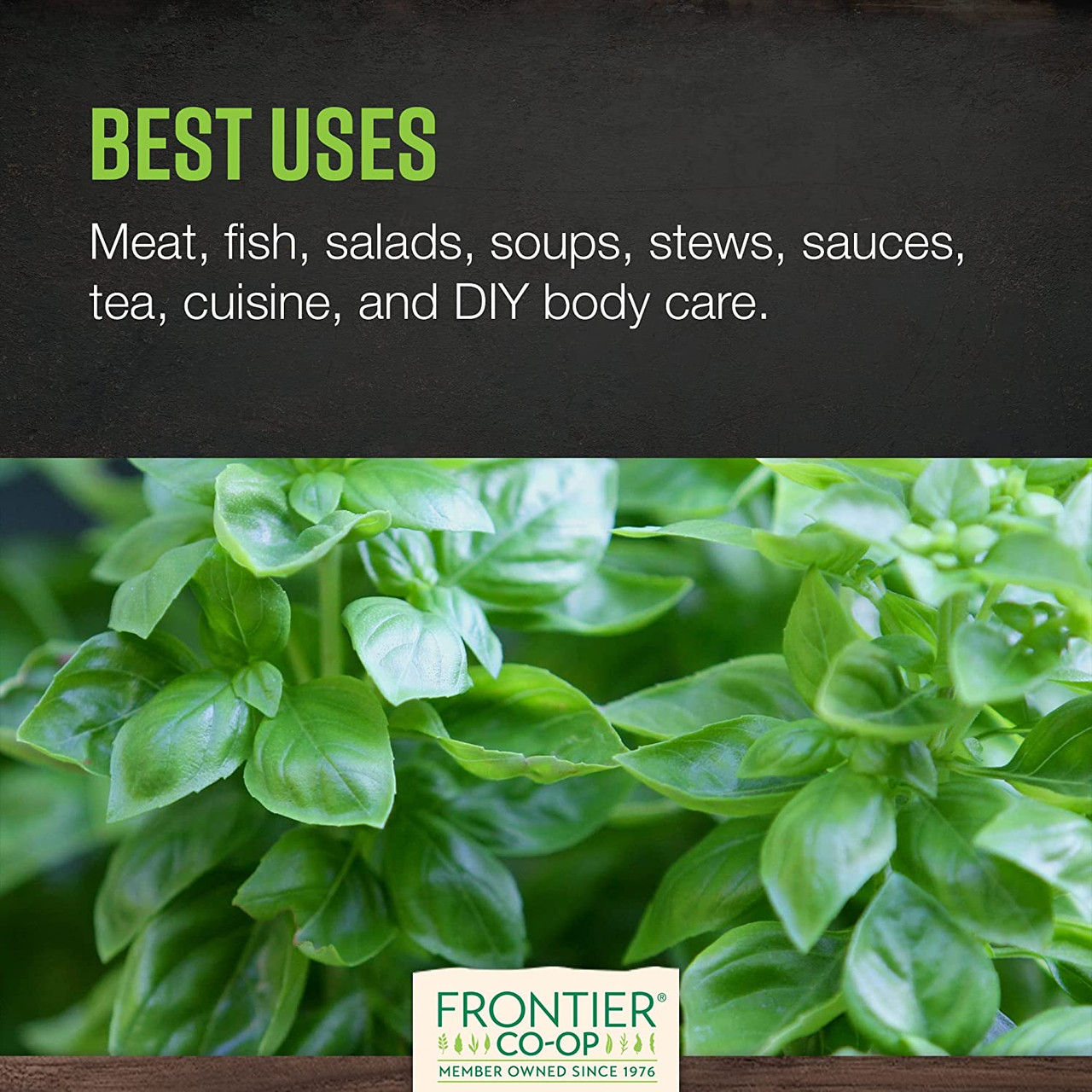 Frontier Herb Sweet C/S Basil Leaf (1x1lb) - Image 4