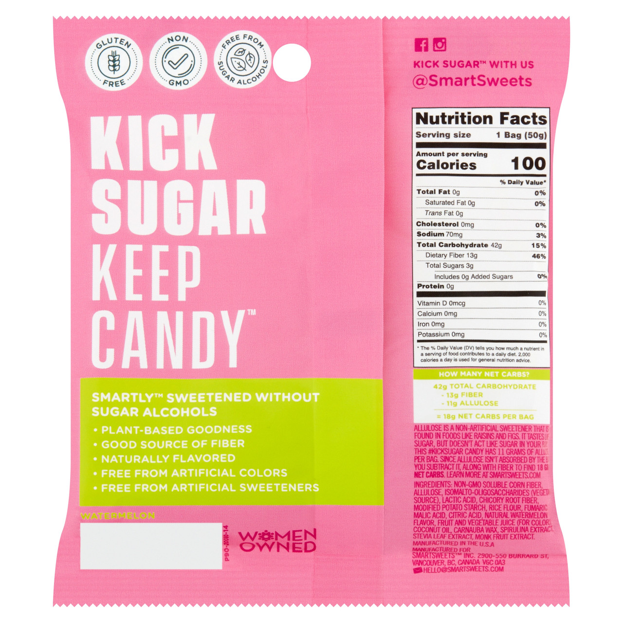 SMARTSWT SOURMELON BITES ( 12 X 1.8 OZ ) - Image 3