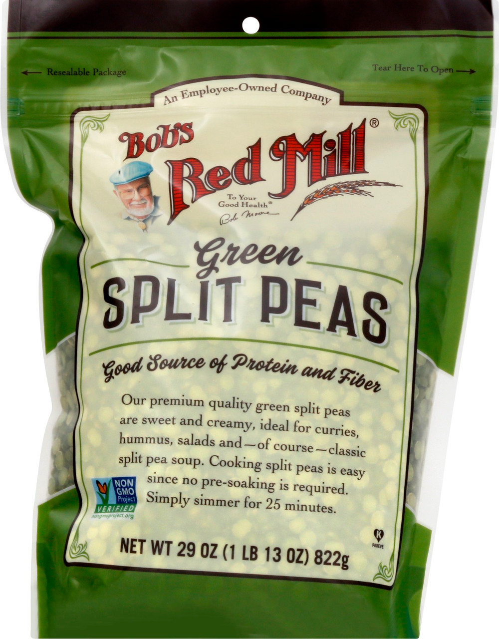 BOBS GREEN SPLIT PEAS ( 4 X 29 OZ ) - Image 2