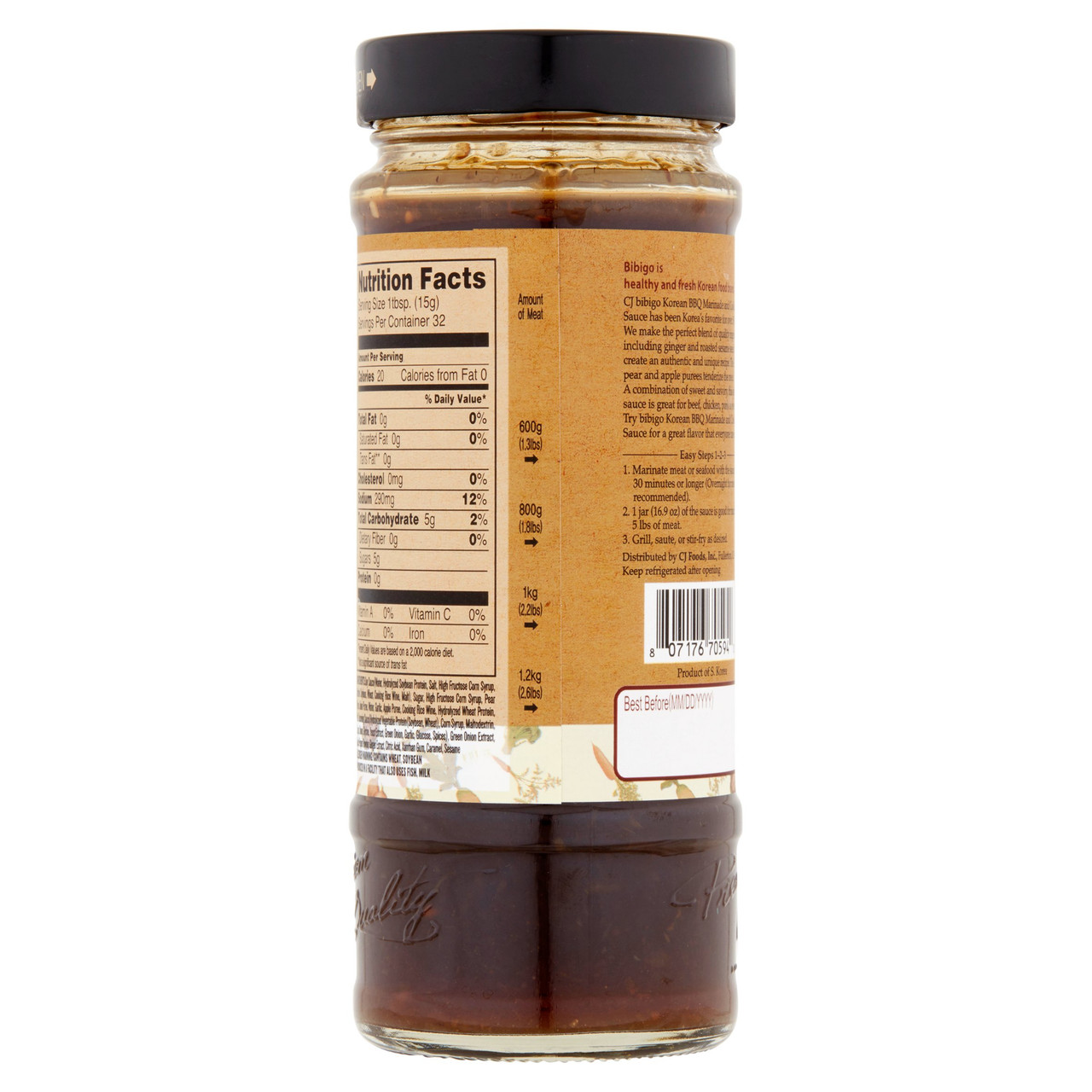 Cj Bibigo Korean Bbq Original (6x16.9OZ ) - Image 4