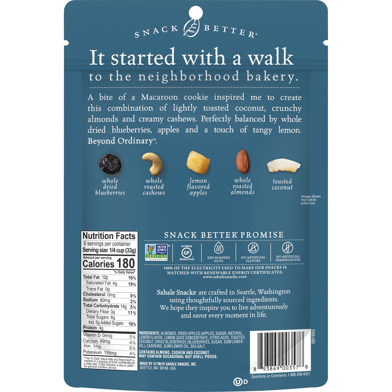 Sahale Snacks Berry Macaroon Almond Mix (4x7 OZ) - Image 3