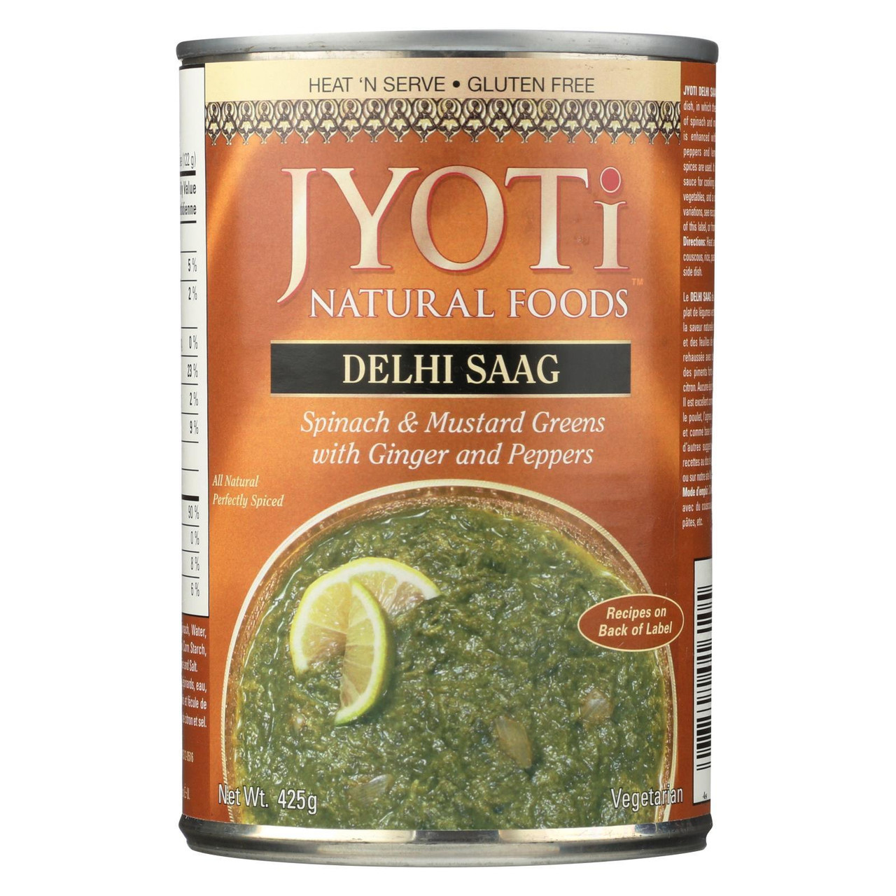 Jyoti Delhi Saag/Spinach & Greens (12x15 Oz)