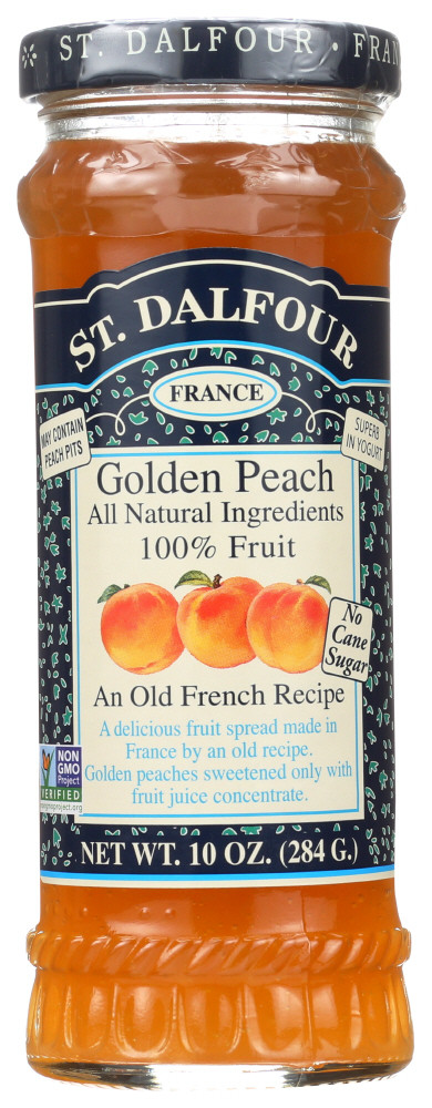 St. Dalfour Peach 100% Fruit Conserve (6x10 Oz)