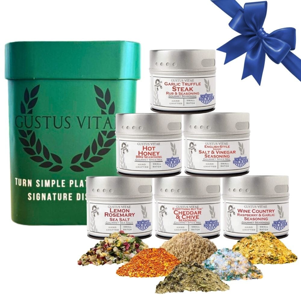 Gourmet Culinary Favorites | Gift Packaged Seasoning Collection | Set of 6 | Go To Gift For All Occasions