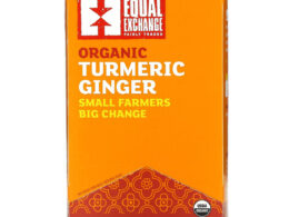 Organic Caffeine Free Turmeric Ginger Herbal Tea 20 Tea Bags (Pack of 6 Boxes)