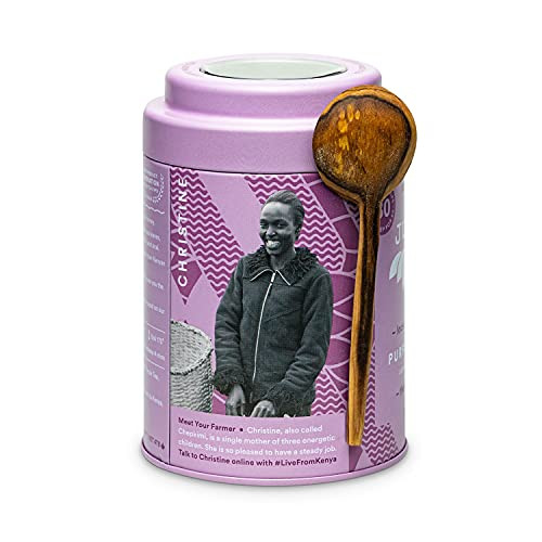 Justea Purple Jasmine Loose Leaf Tea 3.2 oz (Pack of 6 Tins) - Image 2