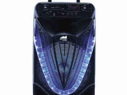 Naxa Portable 12 inch Bluetooth Party Speaker with Disco Light