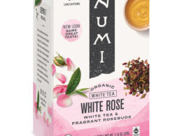 Numi Organic White Rose White Tea 16 Tea Bags (Pack of 6 Boxes)