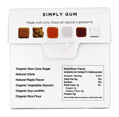 Simply Gum All Natural Gum Maple (12X15 Ct) - Image 2
