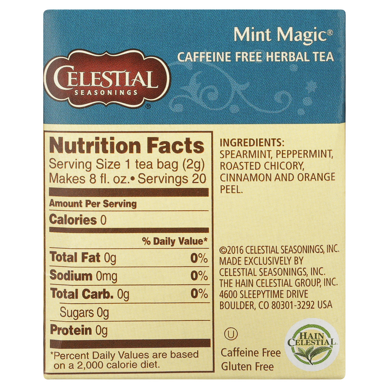 Celestial Seasonings Mint Magic Tea 20 Tea Bags (Pack of 6 Boxes) - Image 4