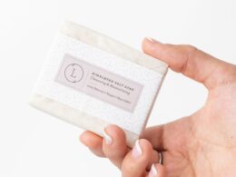 2x Himalayan Salt Soap Bar, Natural Unscented Soap, Vegan Handmade Soap