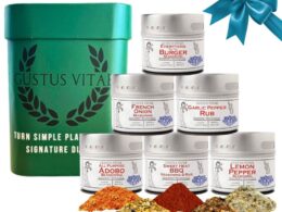 Signature Grilling Seasonings & BBQ Rubs Gift Box | Gift Packaged Seasoning Collection | Set of 6