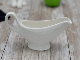 White Sauce Boat 6 Oz | 170 Ml