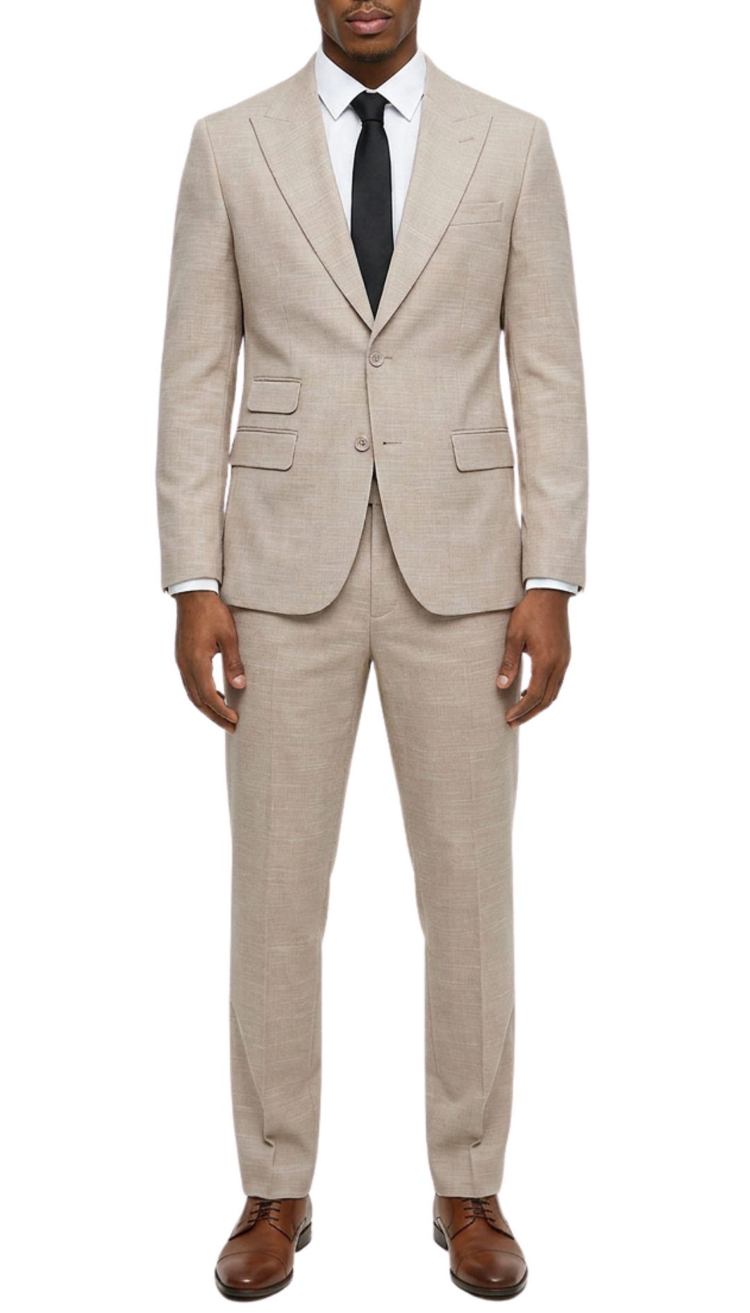 Rockford Peak Lapel Double Breasted Suit - Slim Fit - Image 4