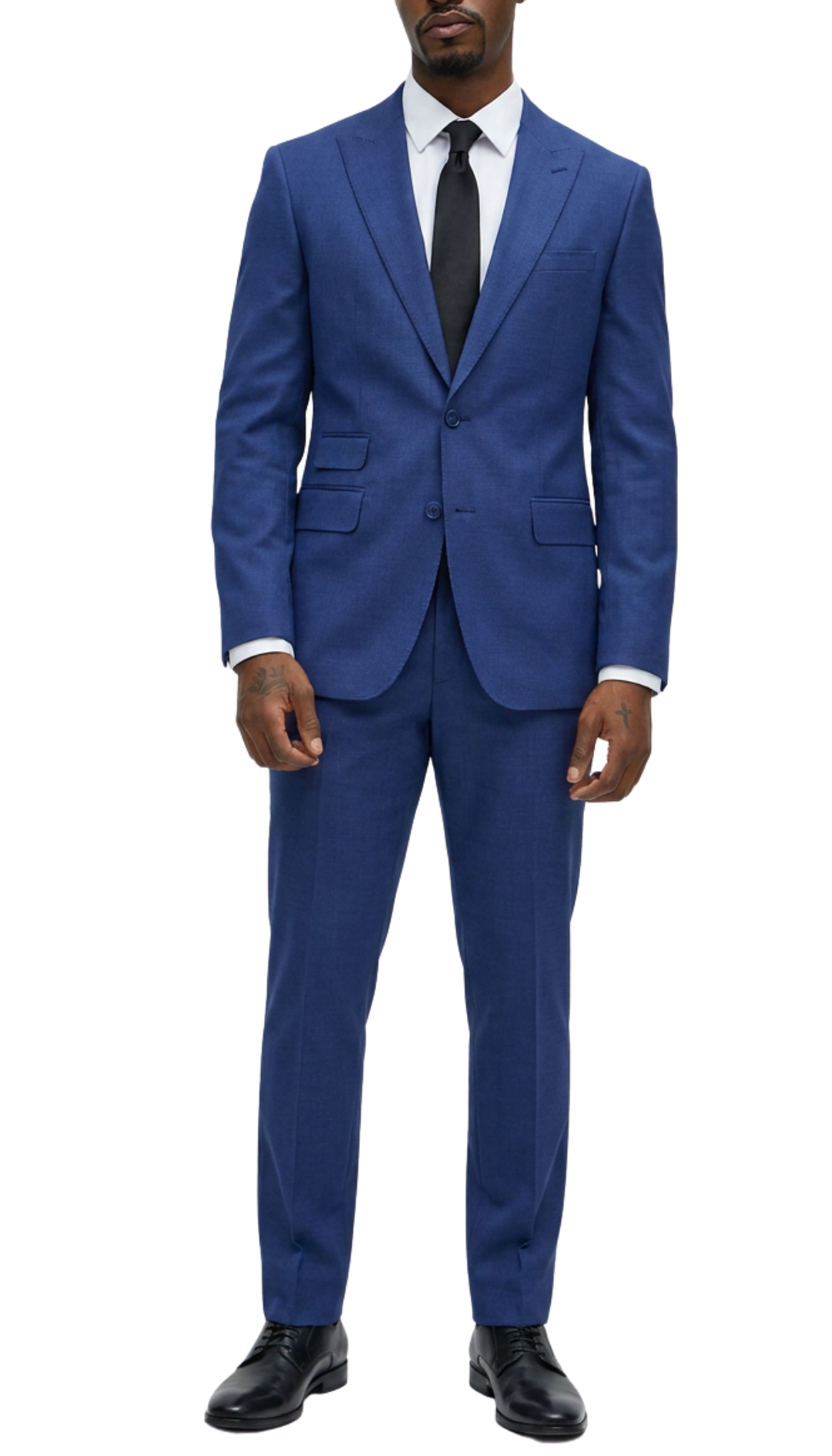 Rockford Peak Lapel Double Breasted Suit - Slim Fit - Image 84