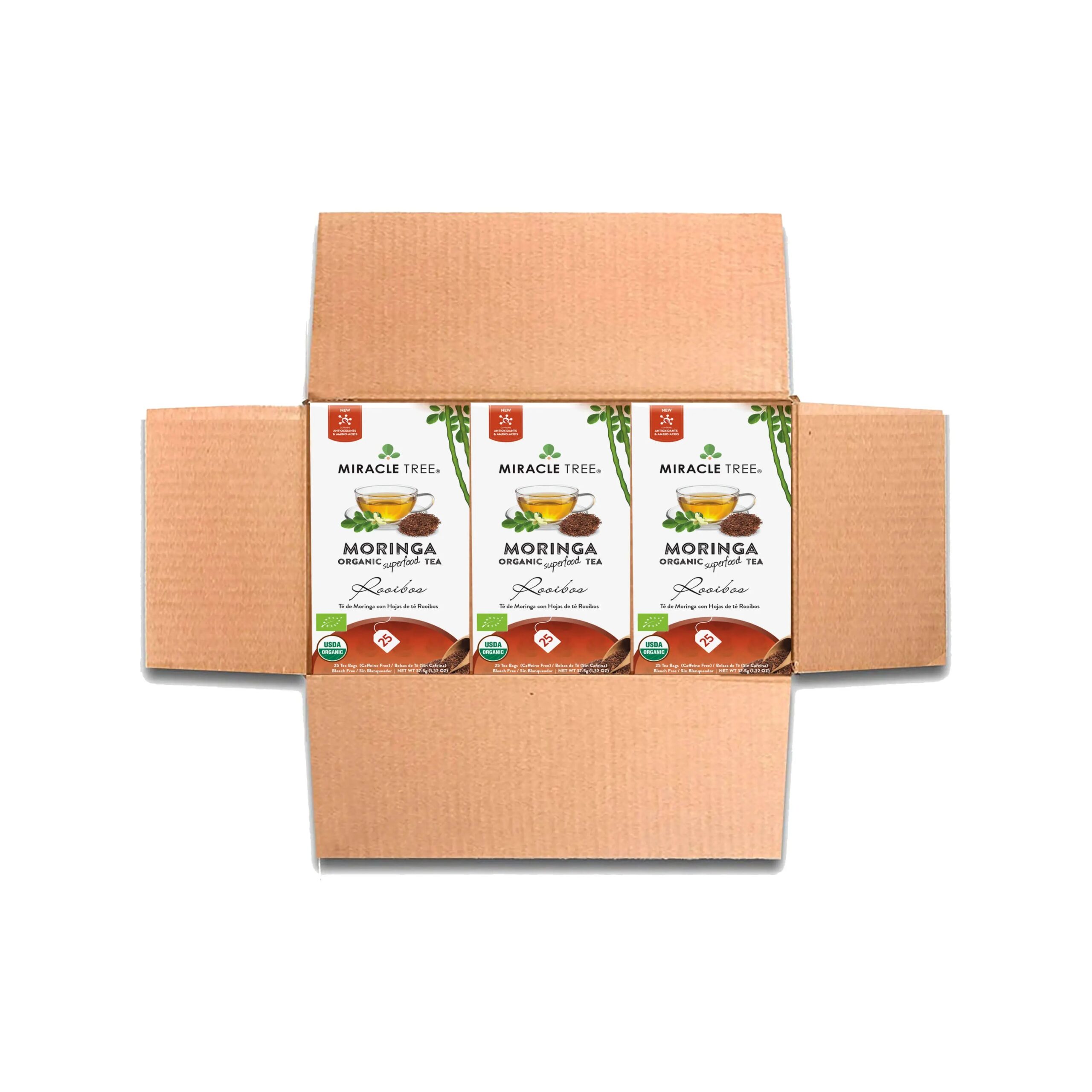 Organic Moringa Tea - Rooibos - Caffeine-Free Herbal Tea - Image 7