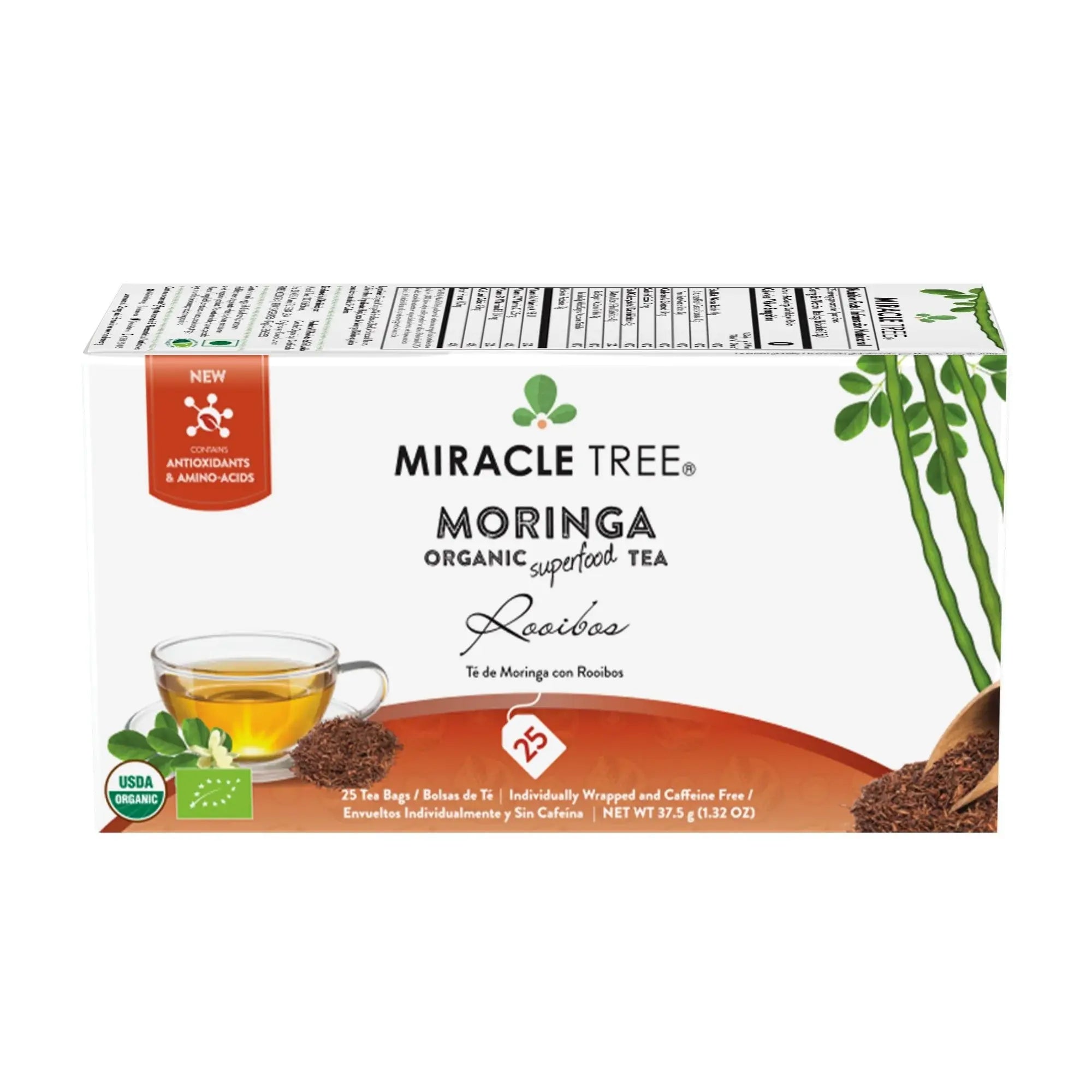 Organic Moringa Tea - Rooibos - Caffeine-Free Herbal Tea - Image 6
