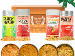 Pizza, Pasta & Garlic Bread Seasonings | Gift Set of 4 Spice Blends