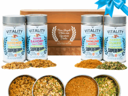 Vitality Superfood Spices Gift Set of 4 | Wellness Blends