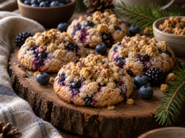 Golden Dolci Huckleberry Streusel Keto Cookies - 6 Pack